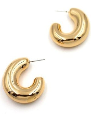 Beta Moda Hub Halka Küpe - Altın