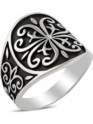 Gumush ​gümüş Türk Motifi Erkek Yüzük