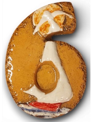 Toprakana Art Seramik Kapı No:6 _ 8×13×2 (Cm) Şamot Yelkenli Handmade