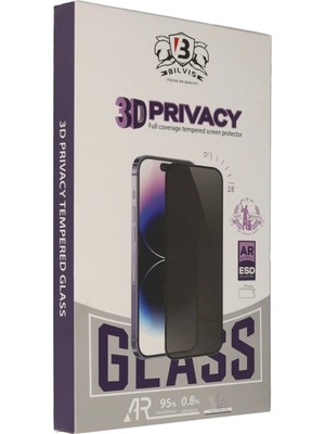 TE Dükkan Buğz Iphone 16E Bilvis 3D Hayalet Cam Ekran Koruyucu