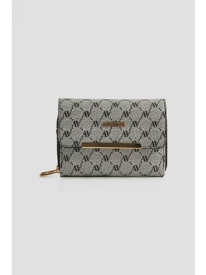 Armine El Çantası Noktalı 25YD7381 Gri