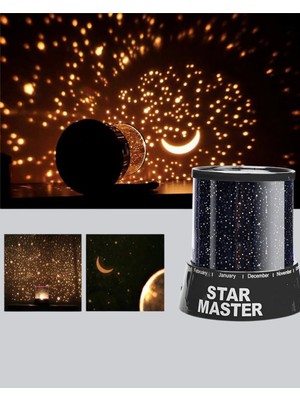 İlanib Ticaret Renk Değiştirmeli LED Yıldız Projektör Parti ve Gece Lambası