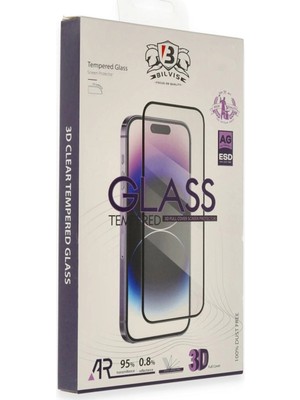 TE Dükkan Buğz Iphone 16E Bilvis 3D Cam Ekran Koruyucu