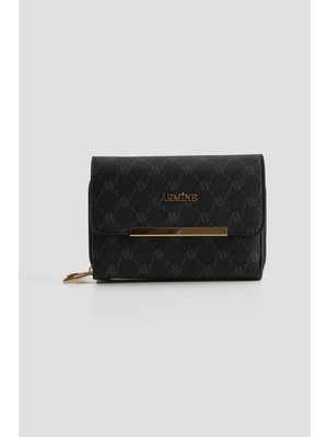 Armine El Çantası Noktalı 25YD7381 Siyah