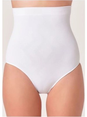 MTM My The Mall Giyim Beyaz Kadın Dikişsiz Slip Korse - 780
