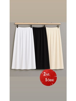 Lesa Wear 3 Adet Uzun Etek Astarı, Jupon Etek Astarı, Içlik Etek Astarı, Etek Altı Astarış, Kombinezon