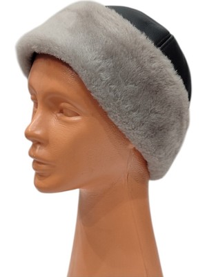 Zemheriden Serdar Model Deri Bere Kürklü Börk Kadın Erkek Börk