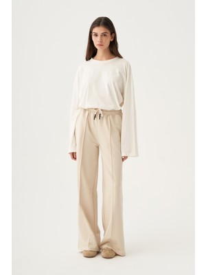 ALLDAY Taş-Pamuklu Nervürlü Eşofman Altı