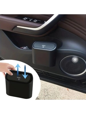 Shopwave Araç Içi Takılarak Sabitlenebilen Mini Kapaklı Çöp Kovası (5047)