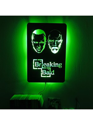 PremiumPort LED Işıklı Breaking Bad Temalı Dekoratif Tablo, Modern ve Şık Tasarım