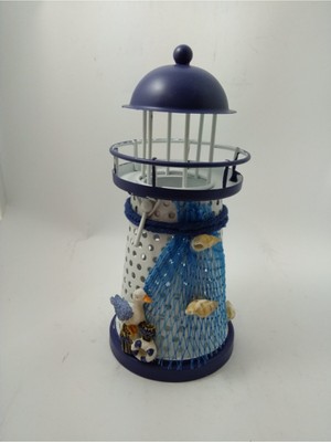 PremiumPort Parlak Metal LED Işıklı Deniz Feneri, Güçlü ve Dayanıklı Tasarım