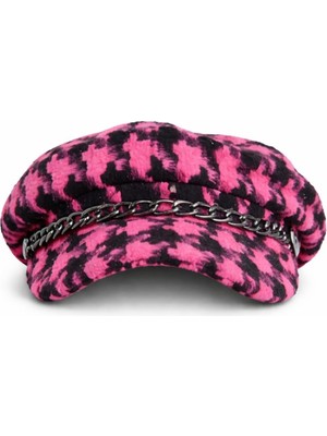 Mamayaga Kadın Desenli Zincir Detaylı Spor Şık Oduncu Unisex Standart Şapka