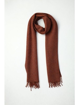 Bisse Erkek Yün Atkı Kremit KS22K22203_D26