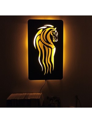 PremiumPort Rohan LED Işıklı Tablo, Yüzüklerin Efendisi Temalı Dekorasyon