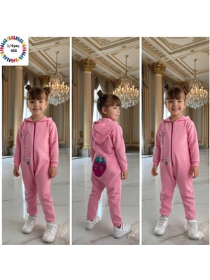 Bigümex Fermuarlı & Kapüşonlu Çocuk Tulum