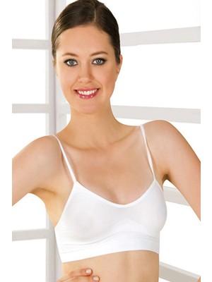 MTM My The Mall Giyim Beyaz Lcralı Büstiyer Sütyen Korse - 720