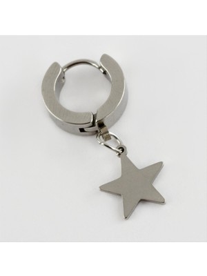 İlkyaz Fashion Yıldız Figürlü Çelik Erkek Küpe 1 Adet