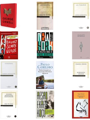 Can Yayınları 1984 (Kırmızı Kutulu Özel Baskı) + 11 Kitap Daha (Set)