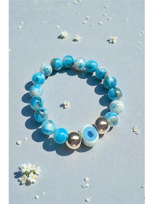 Petek Aksesuar Alaçatı Cam Nazar Bileklik