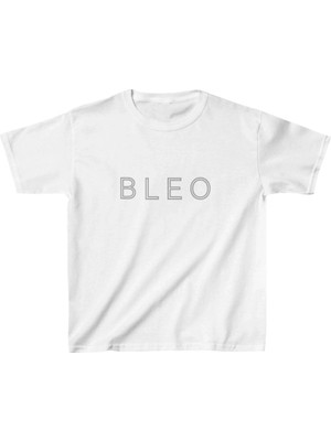 Unisex Çocuk Baskılı T-Shirt - Beyaz