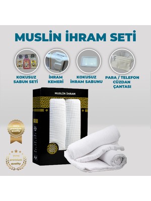 Muslin Ihram Takımı Set - Hac-Umre