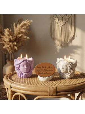 Miaju Isim ve Tarih Yazılabilen Özel Tasarım Kişiselleştiriliebilir Mum Seti, Evinize Sanatsal Dokunuş