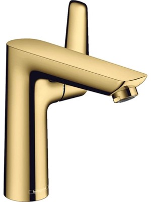 Hansgrohe Talis E Tek Kollu Lavabo Bataryası 150 Kumandalı Parlak Altın Optik
