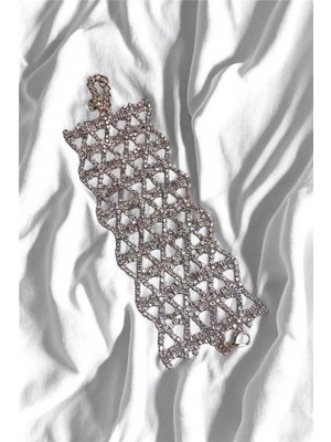 Petek Aksesuar Gelin Bride Taşlı Şık Bileklik ve Kol Aksesuarı