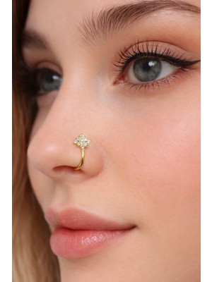 Sacce Scarves & Accessories Mini Kutup Yıldızı Sıkıştırmalı Hızma Gold Mini Kutup Yıldızı Sıkıştırmalı Kıkırdak Küpesi