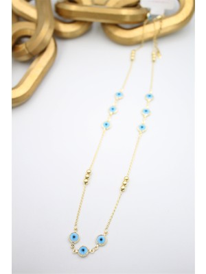 Ne Verelim Size Xuping Nazar Kolye - 50 cm - Altın