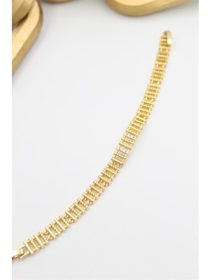 Ne Verelim Size Taşlı Xuping Bileklik - Altın