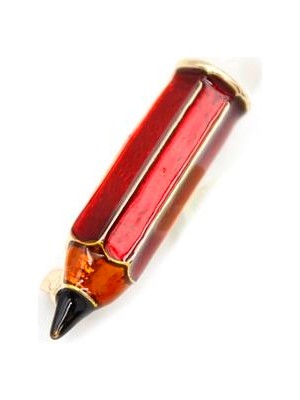 Ne Verelim Size Kurşun Kalem Broş - Kırmızı