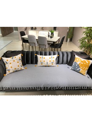 Luwino Home Koltuk Örtüsü , Oturma Alanını Kaplayan , Tv Şalı , Throw ,yatak Örtüsü , Çok Amaçlı Örtü , Gri Renk 115X200 cm