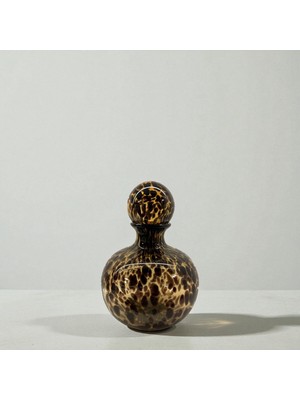Qua Home Cien Cam Vazo Leopar Detaylı 22X22X30 cm