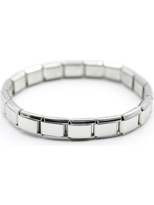 Ne Verelim Size Lastikli Çelik Bileklik - Gümüş