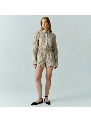 Qua Home Josef Kadın Müslin Şort Siyah