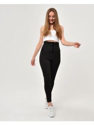 Sauna Suit Ekstra Yüksek Bel 3 Kademeli Agraflı Maksimum Terleten Termal Tayt