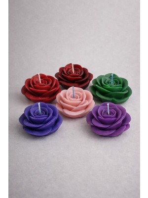 Lumus Candle Renkli Güller 6’lı
