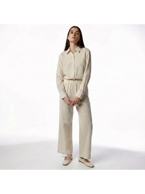 Qua Home Josef Kadın Müslin Pantolon Mavi