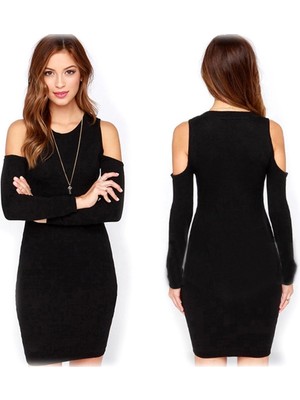 MTM My The Mall Giyim  DB101184 Omuz Açık Tarz Elbise