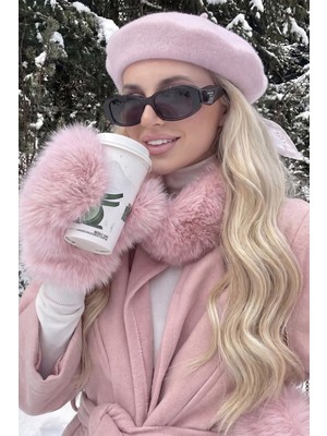 Bahels Pembe Fransız Ressam Keçe Bere