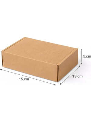 15X13X5 cm Kutu- Mini Receiver E-Ticaret Kargo Kutusu-Karton Kutu- 0,3 Desi Kutu-Kraft-25 Adet