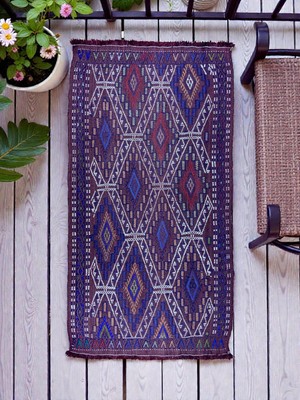 Cicim Halı El Dokuma Konya Cicim Kilim 50X94 cm