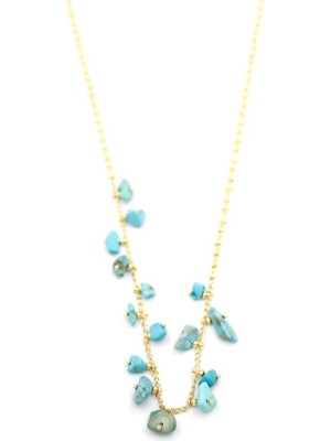 Ne Verelim Size Taş Sallantılı Kolye - Altın