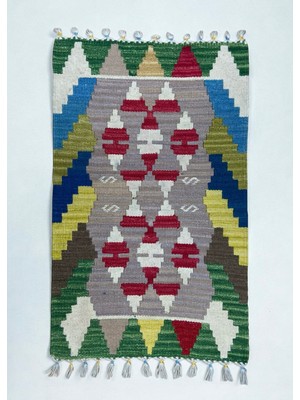 Cicim Halı El Dokuma Anadolu Kilim 59X104 cm