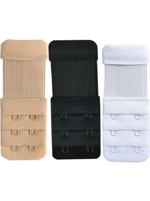 sipariskusu 3 Adet Kadın Lastikli Sütyen Uzatma Kopçası Agraf/ek Aparatı