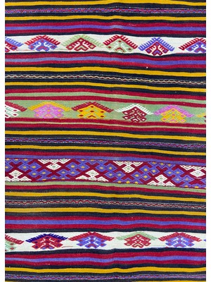 Cicim Halı El Dokuma Konya Cicim Kilim 104X193 cm
