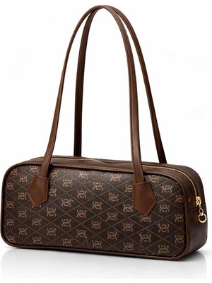 Av A Dos Kadın Siyah Vintage Baget El Omuz Çanta