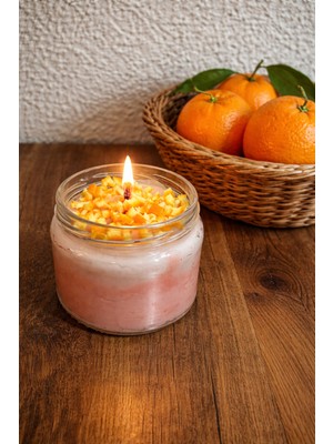 Lumus Candle Portakal Kabuklu Kase Mum