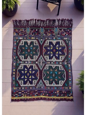 Cicim Halı El Dokuma Konya Cicim Kilim 140X175 cm